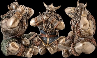 Vikingefigurer som moderne boligdekoration